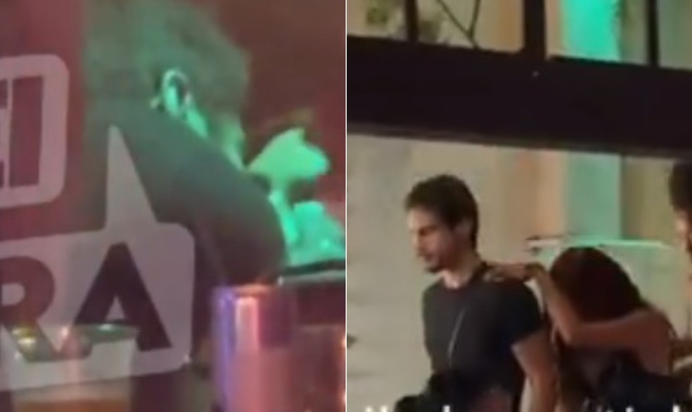 Colunista flagra beijo de Anitta e Danilo Mesquita em festa no Rio — Foto: Andrei Lara/Reprodução/Instagram e Daily do garotinho/Reprodução/Instagram