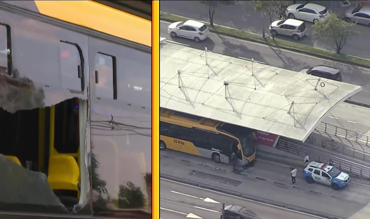 Passageiro morre em articulado do BRT após ser atingido por bala perdida