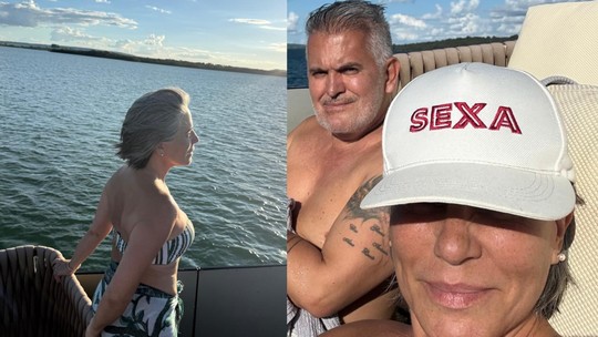 Vida mansa! Glória Pires abre álbum de passeio de barco em meio a natureza com o marido; veja