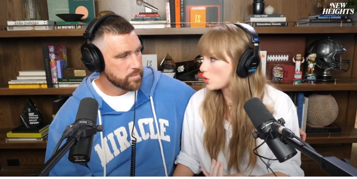 'The life of a showgirl', bastidores do namoro e mais: a participação inédita de Taylor Swift no podcast de Travis Kelce em 10 pontos