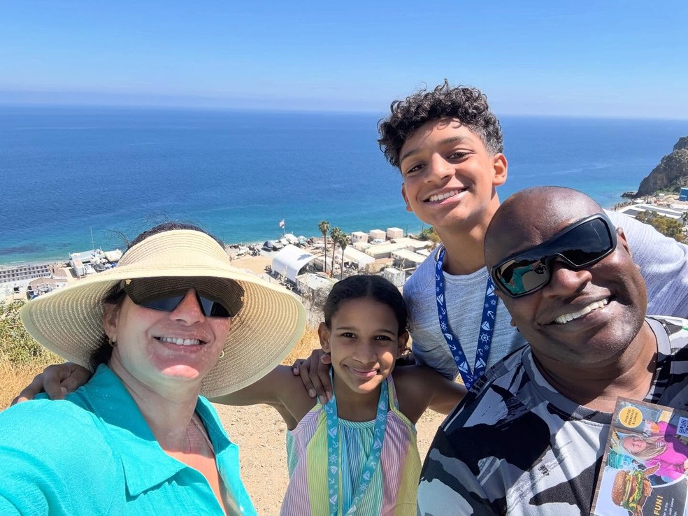 Ex-dançarino do É o tchan, Jacaré mostra viagem em família — Foto: Reprodução/Instagram