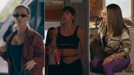 Personagens de 'Quem ama cuida' levam 'looks de academia' para o dia a dia; veja como adotar na sua rotina Personagens de 'Quem ama cuida' levam 'looks de academia' para o dia a dia; veja como adotar na sua rotina