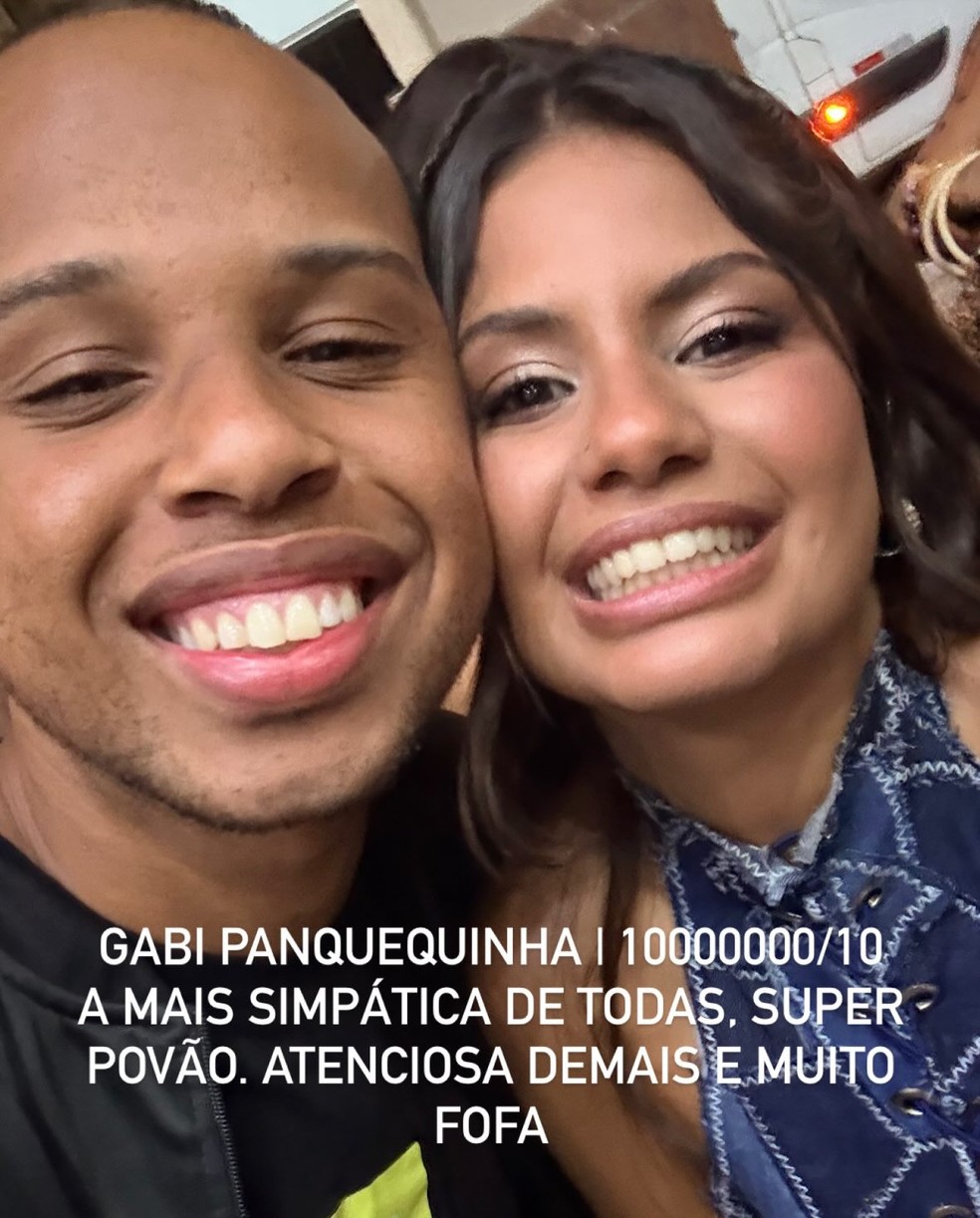 Fã viraliza ao dar notas para simpatia de ex-BBBs após encontro — Foto: reprodução/ instagram