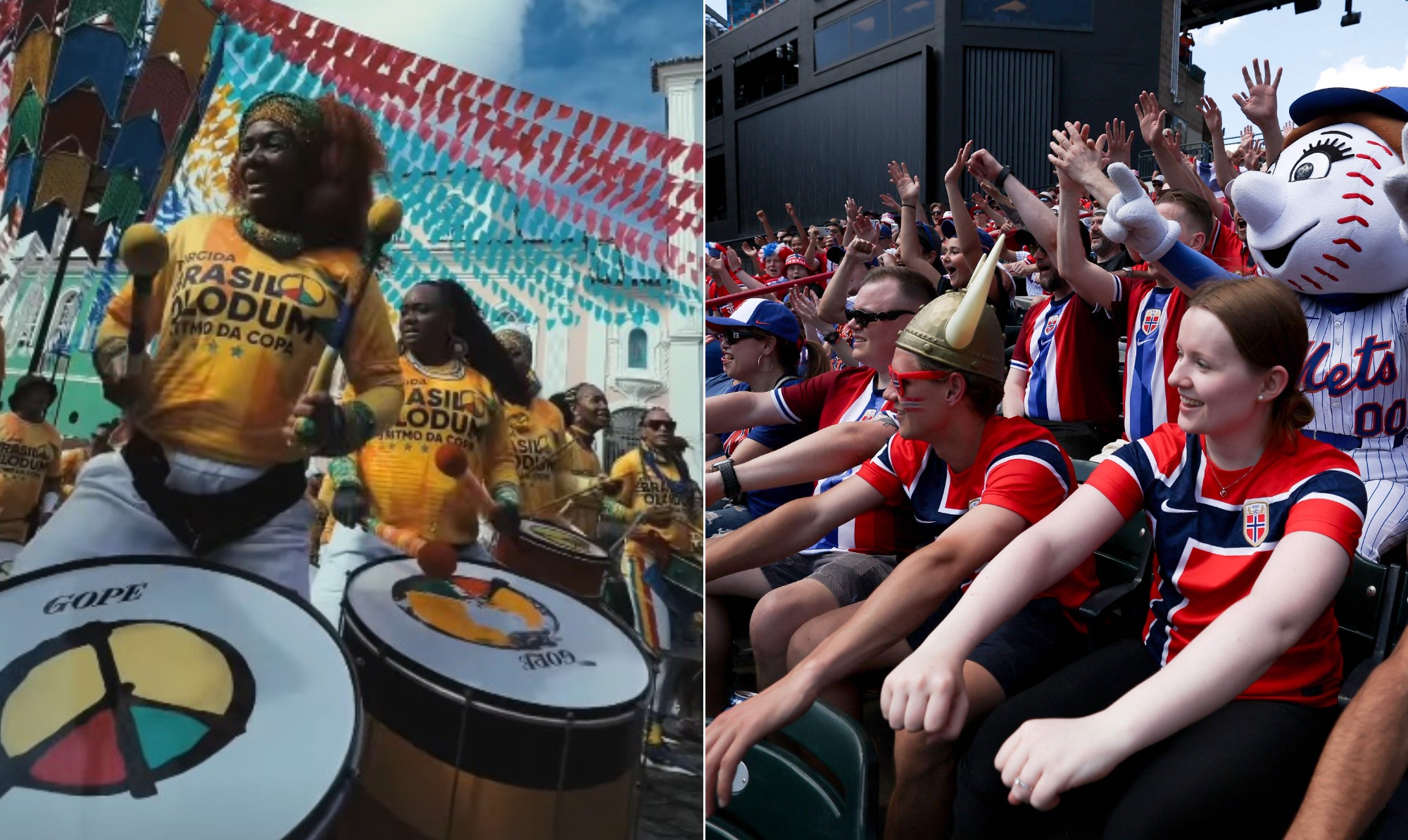 Olodum entra na brincadeira 'contra' remada da Noruega: 'Bater tambor já estamos na frente'