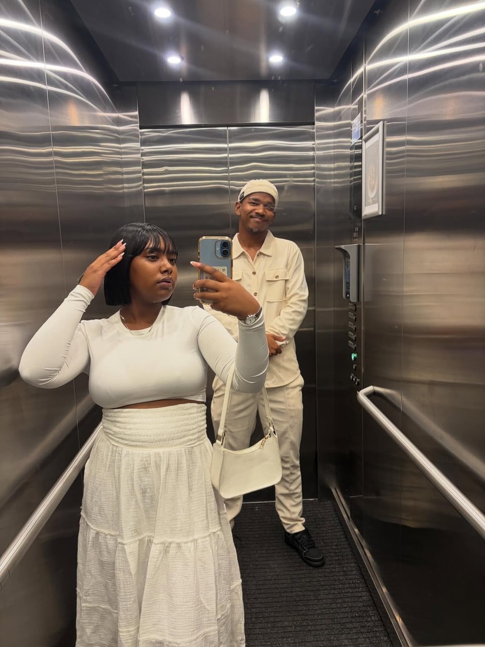Aqueelah Chloe Adendorf e Jayden Adams &mdash; Foto: rep/ instagram