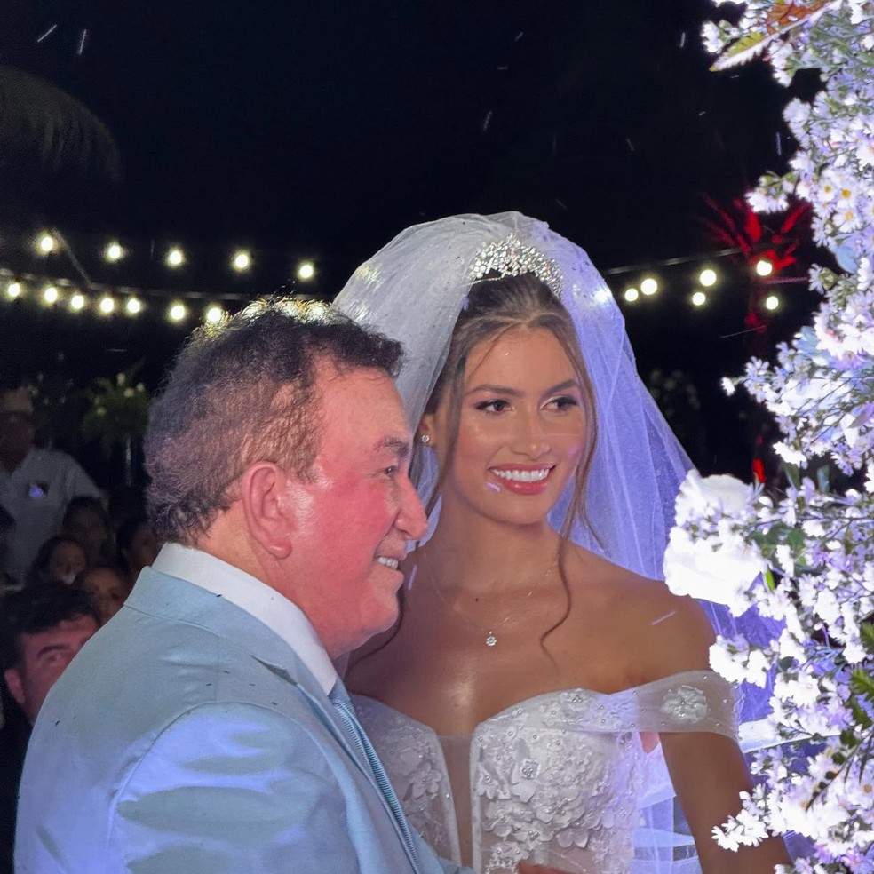O casamento de Amado Batista com a Miss Calita Franciele — Foto: reprodução/ instagram