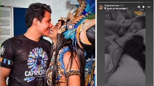 Ex de Marciele do BBB 26 reage com apoio a beijo e 'conchinha' com Jonas