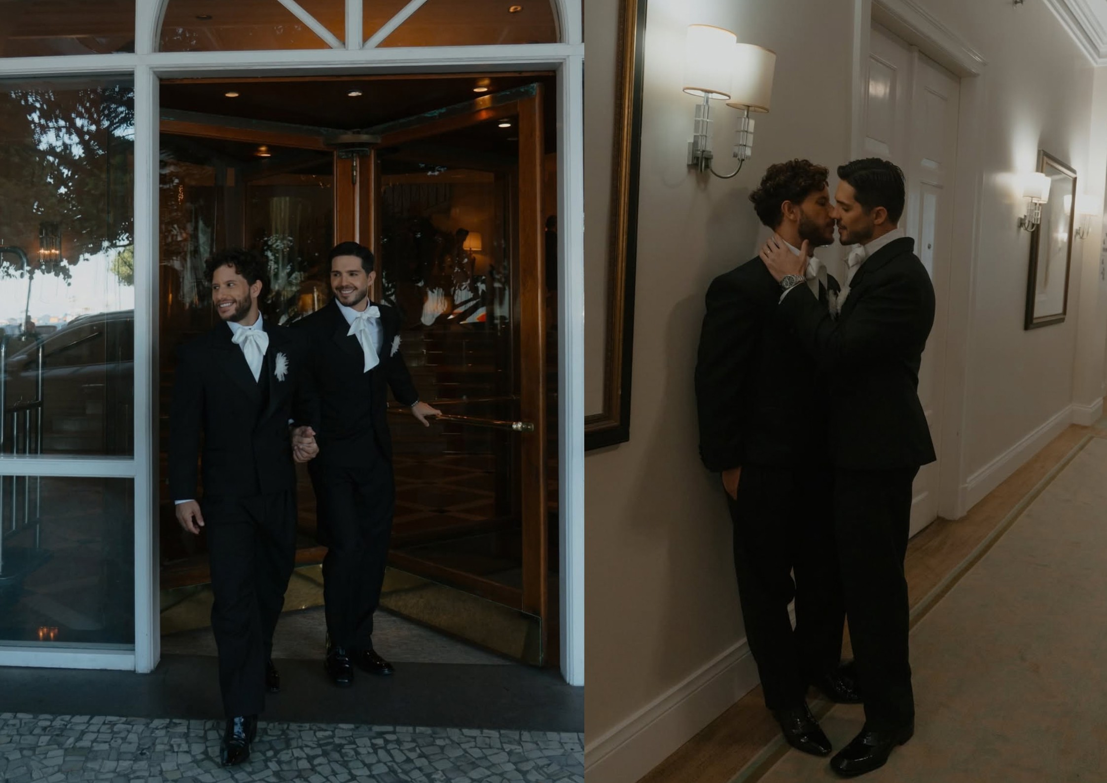 Igor Cosso dá festão após casamento no civil com bailarino do 