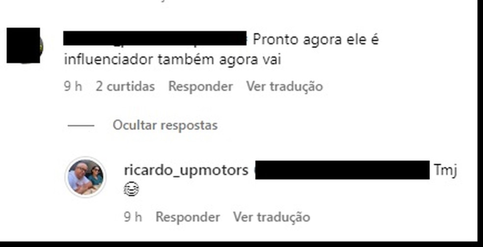 Suposto filho de Gugu ri ao ser chamado de influencer — Foto: Reprodução