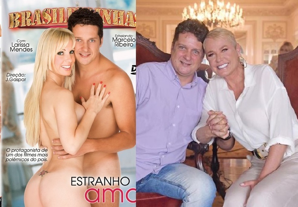 Marcelo Ribeiro na época do pornô e no documentário com Xuxa  — Foto: fotos de divulgação