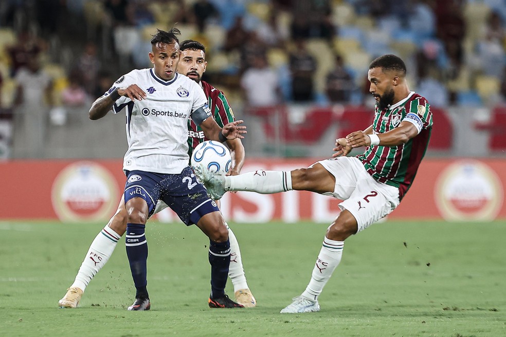 Independiente Rivadavia venceu o Fluminense no Maracanã — Foto: LUCAS MERÇON / FLUMINENSE