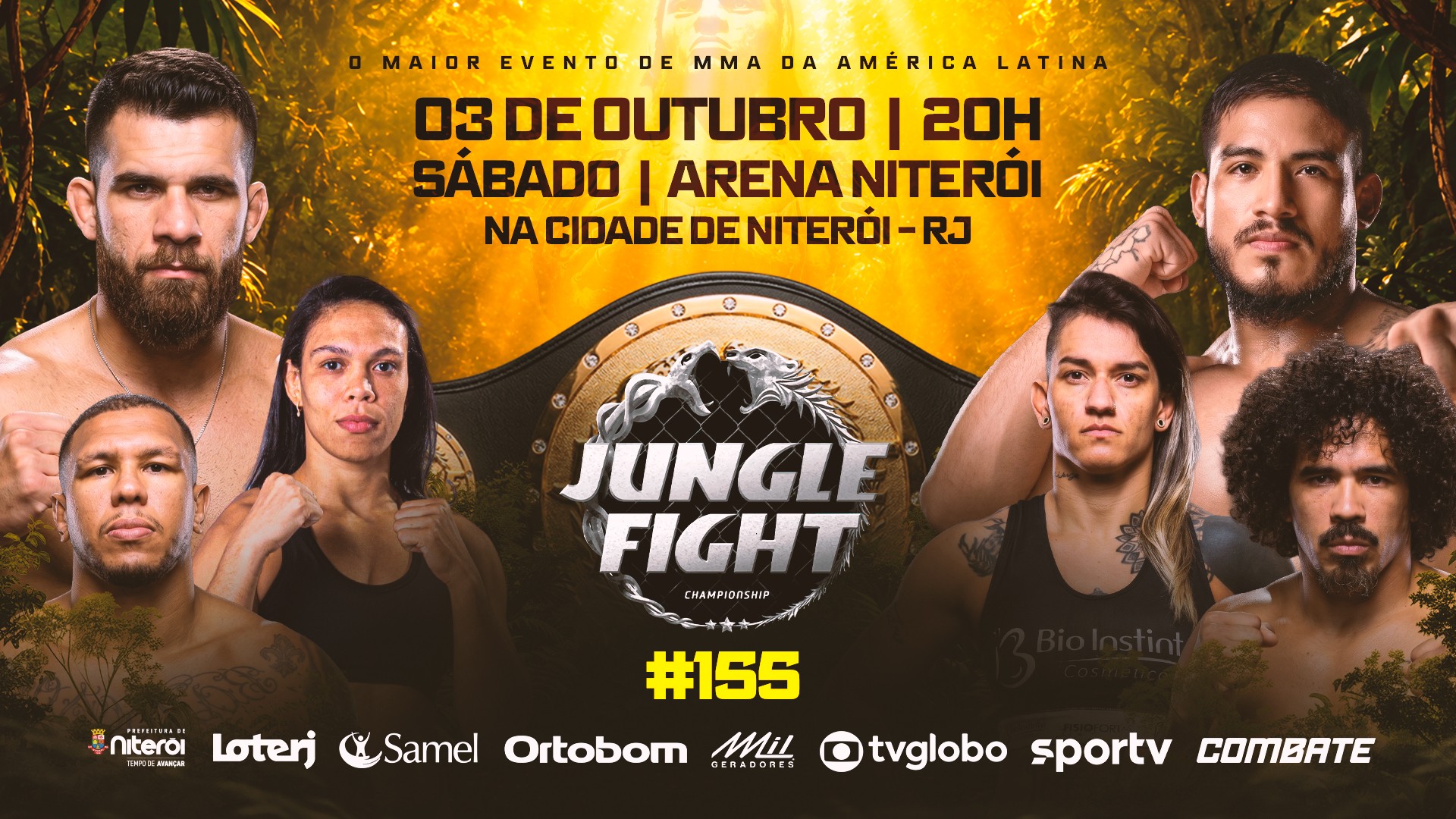 Jungle Fight celebra 23 anos com estreia em Niterói, três cinturões e duelo internacional