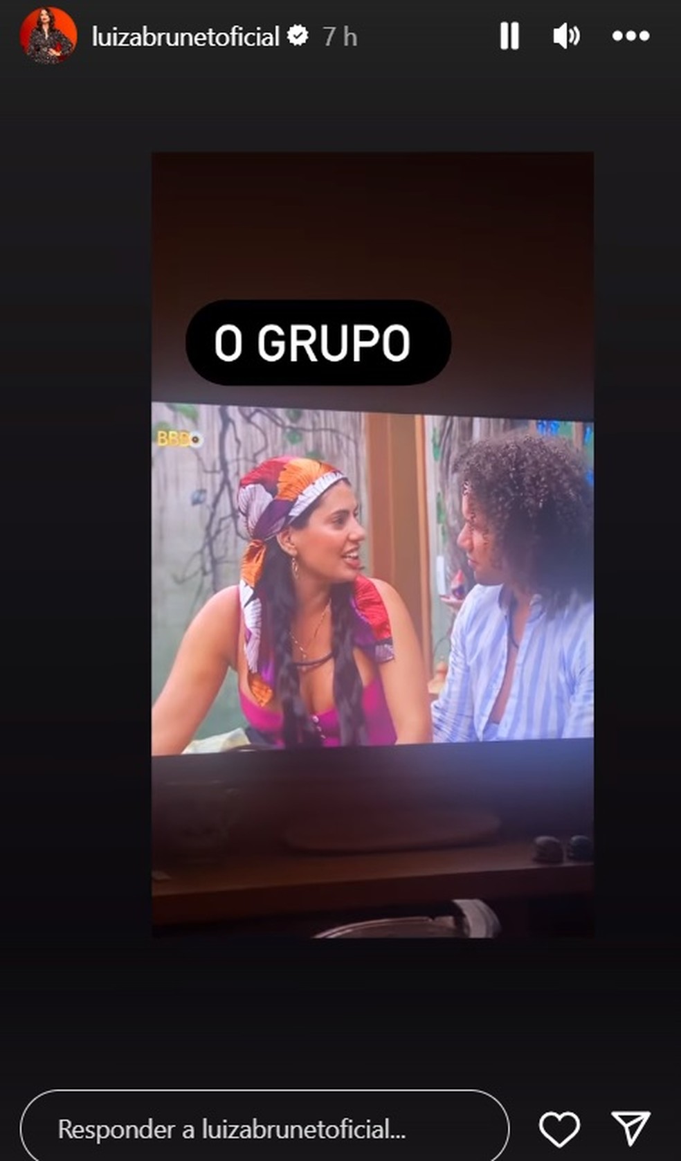Postagem de Luiza Brunet no Instagram — Foto: Reprodução/Instagram