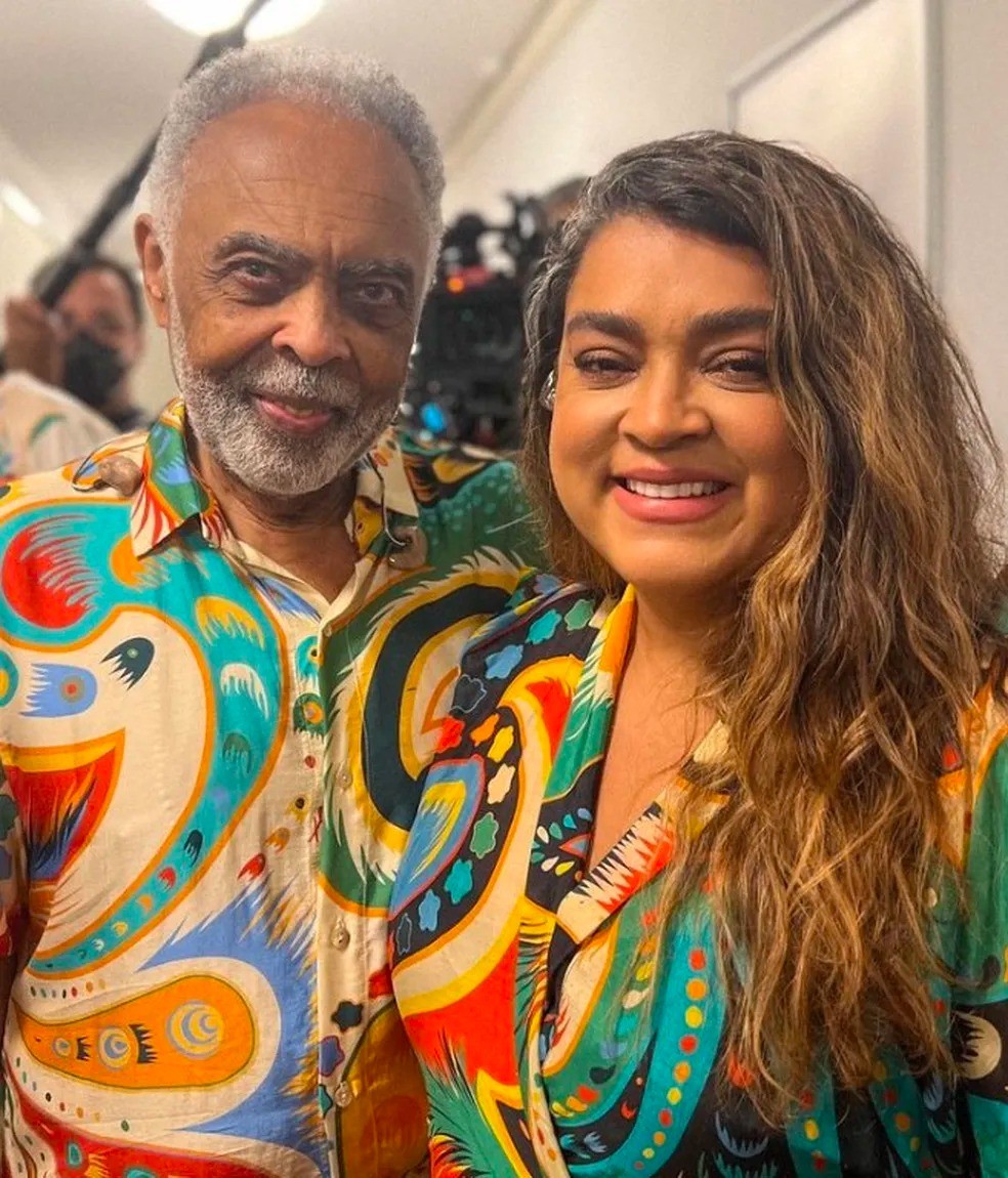 Gilberto Gil e Preta Gil — Foto: Reprodução/Instagram