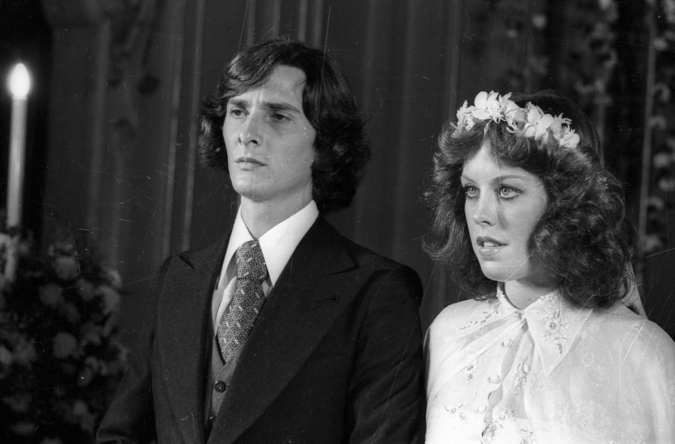 Casamento de Fernando Collo com Lilibeth Monteiro de Carvalho em 1975 — Foto: Arquivo