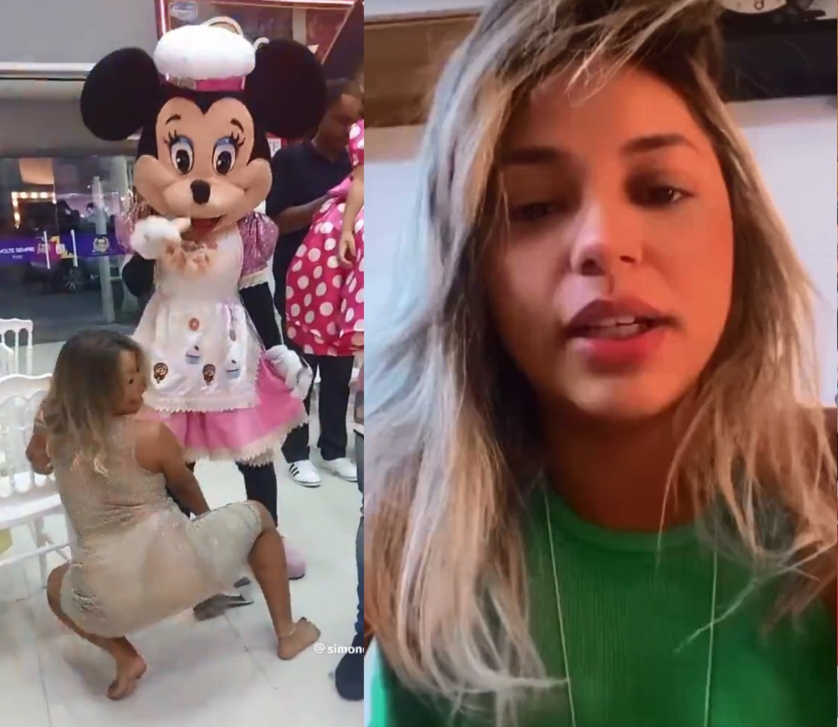 Rebolando no colo da amiga