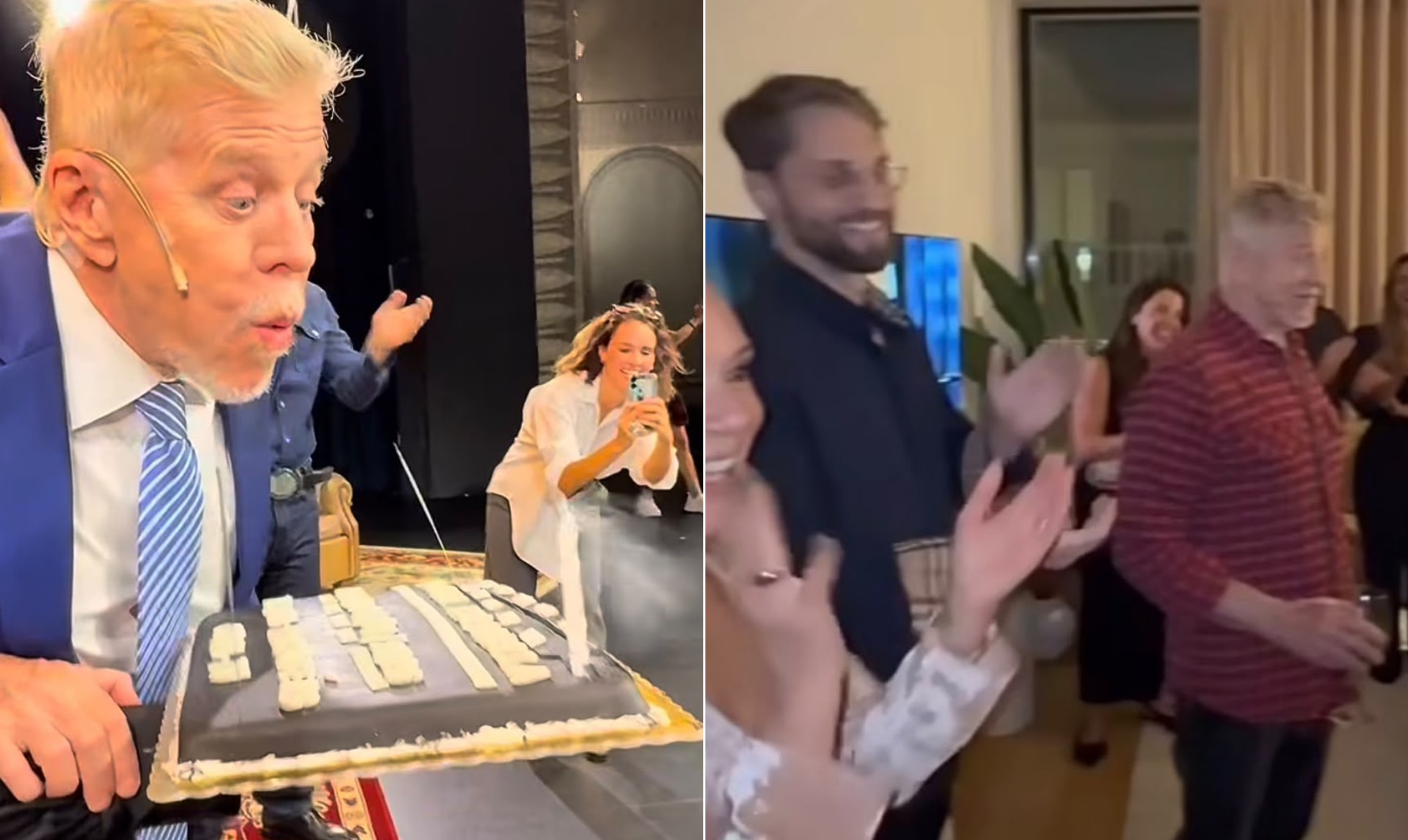 Miguel Falabella celebra 70 anos com amigos atores e o namorado em Portugal