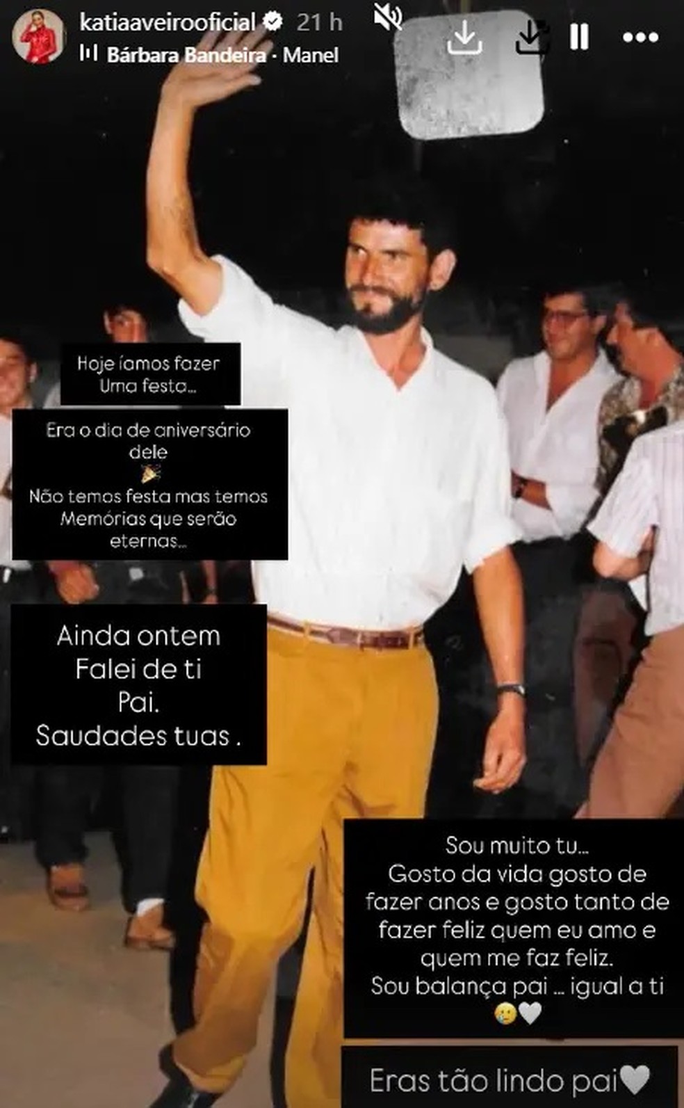 Pai de Cristiano Ronaldo faria aniversário no dia 30 de setembro — Foto: Reprodução/Instagram