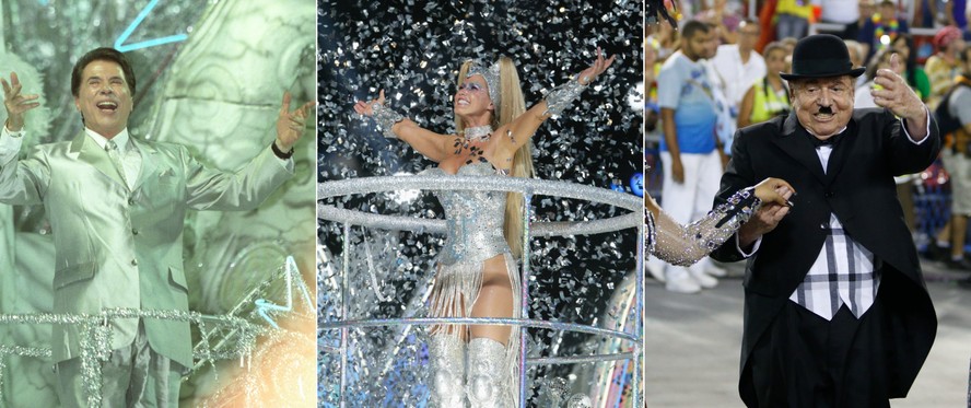 Silvio Santos, Xuxa Menehel e Boni estão entre as personalidades que já foram enredo no carnaval