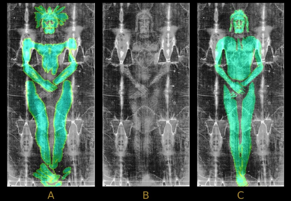Estudo feito por brasileiro reacende a polêmica sobre o Santo Sudário: 'tecido não tocou o corpo de Jesus' — Foto: Divulgação