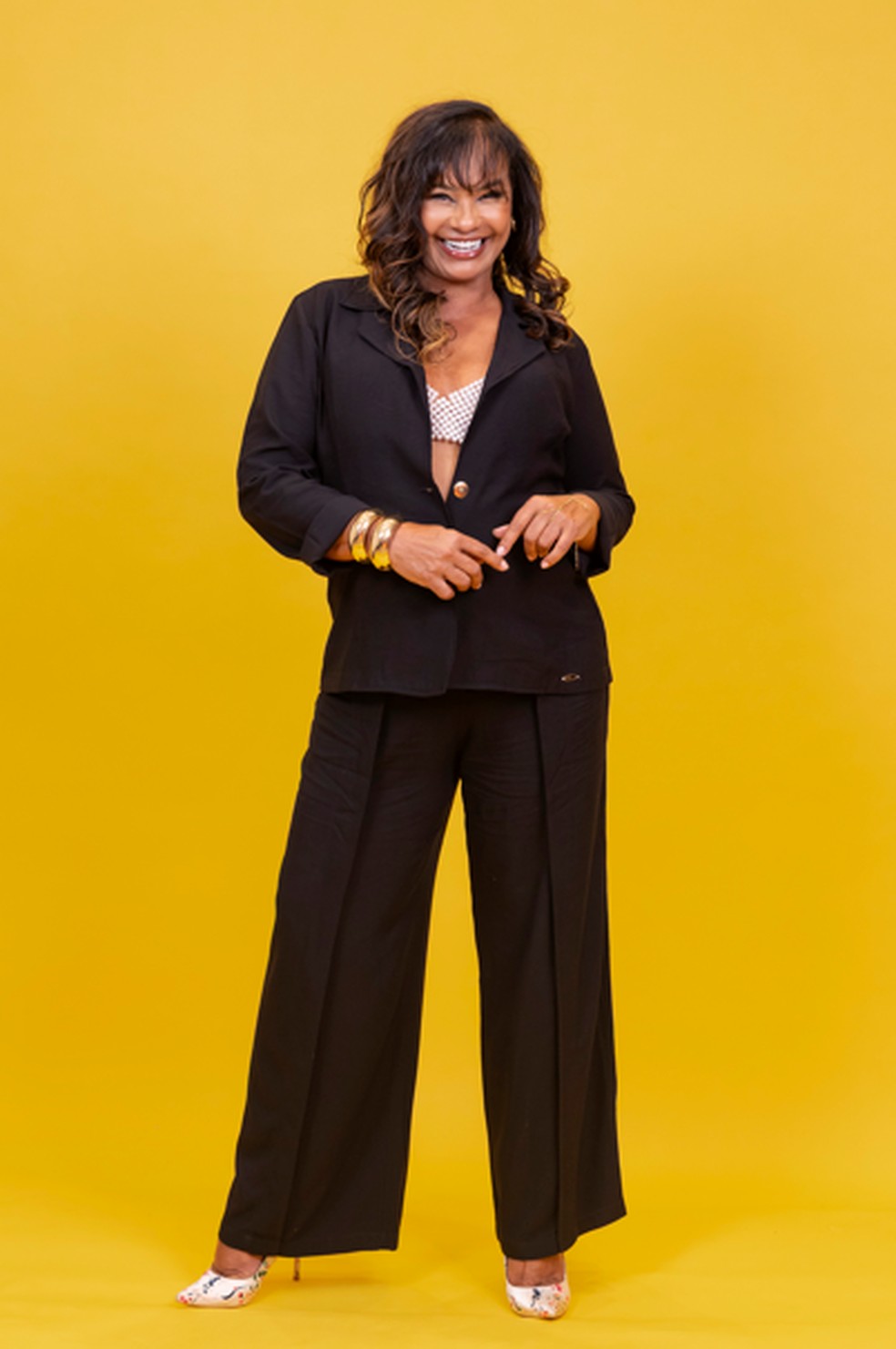 Solange Couto é participante do grupo Camarote — Foto: Reprodução: Globo