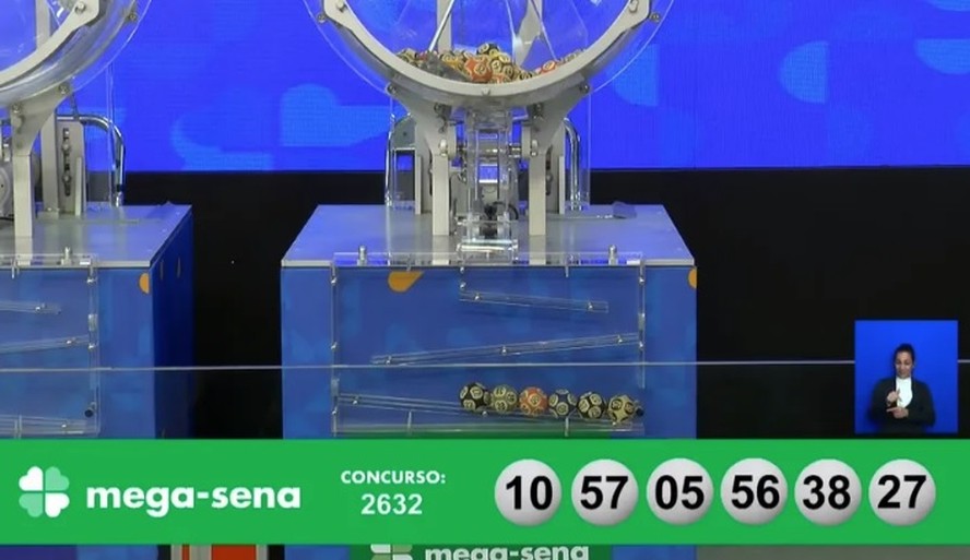 A Mega-Sena sorteou um prêmio de R$ 5,4 milhões nesta quinta-feira