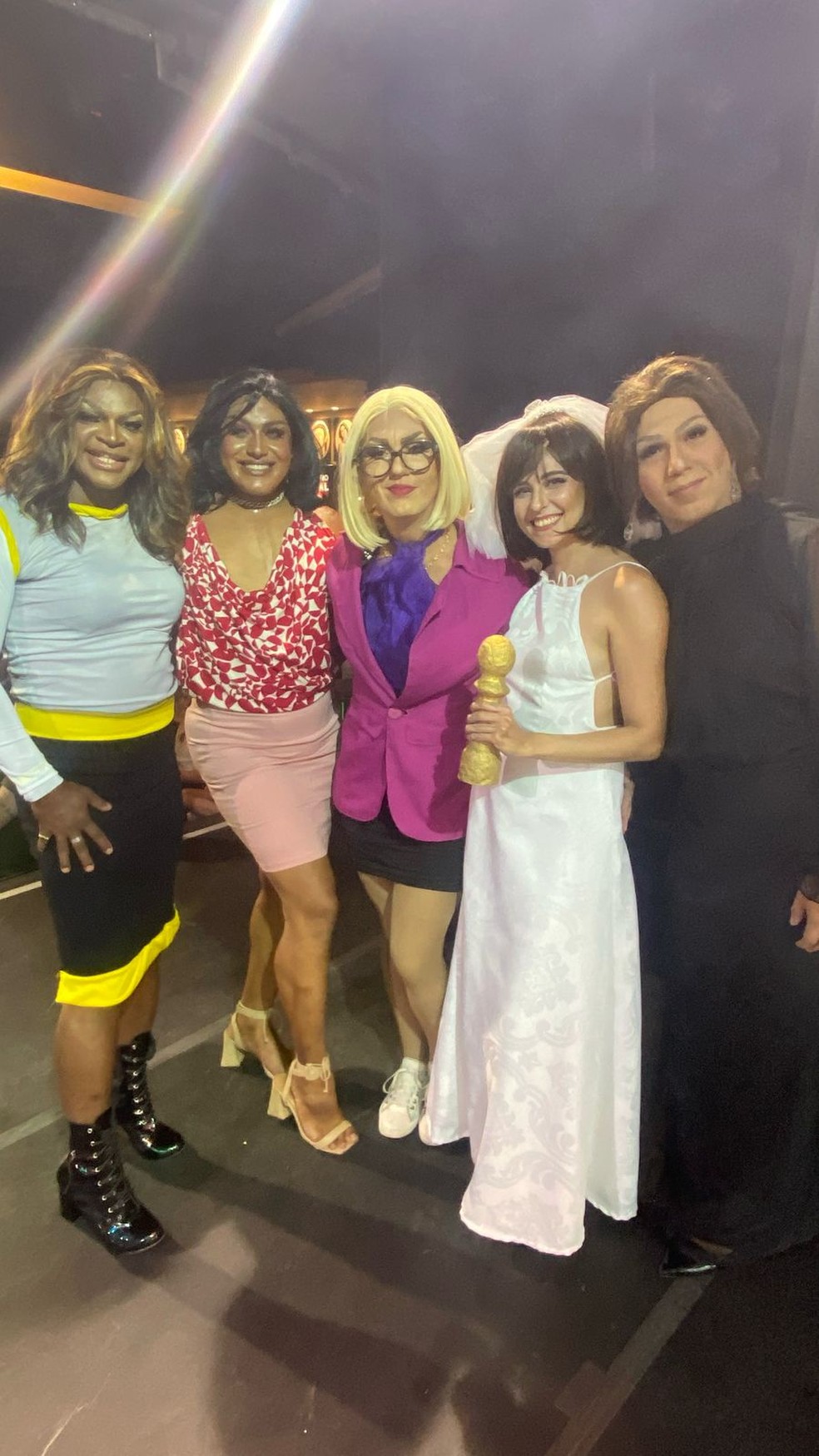 Fernanda Torres é homenageada em concurso de talentos drag no Rio — Foto: Divulgação