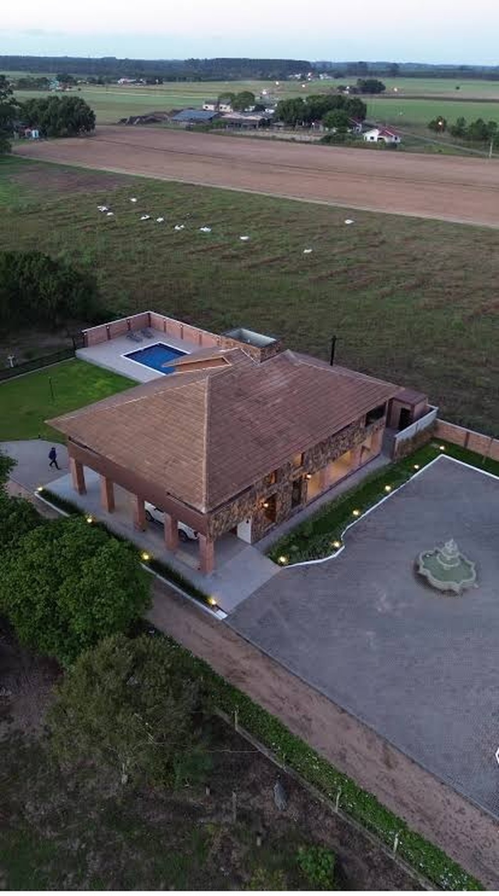 O rancho milionário de Cesar Rincon — Foto: reprodução/ Atuante Imóveis