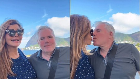 Roberta Close celebra aniversário no Brasil com momento afetuoso ao lado do marido suíço