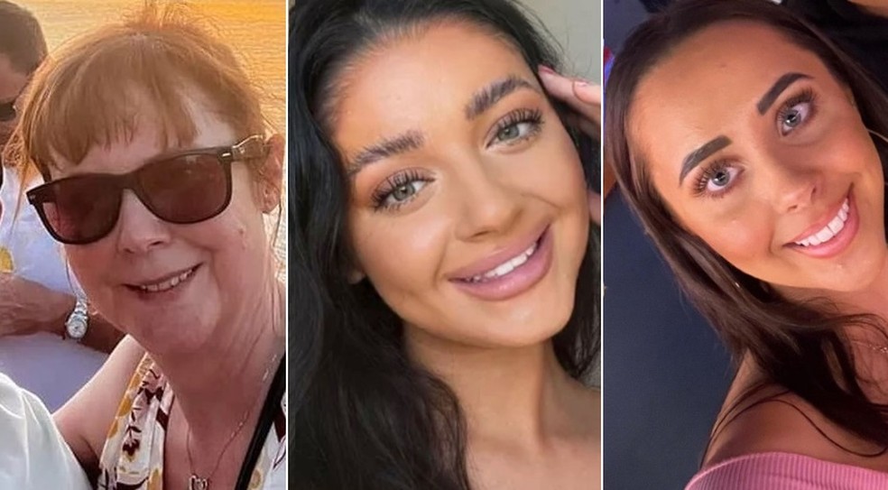 Carol Hunt, de 61 anos, e duas filhas, Hannah Hunt, de 28, e Louise Hunt, de 26 &mdash; Foto: Reprodu&ccedil;&atilde;o