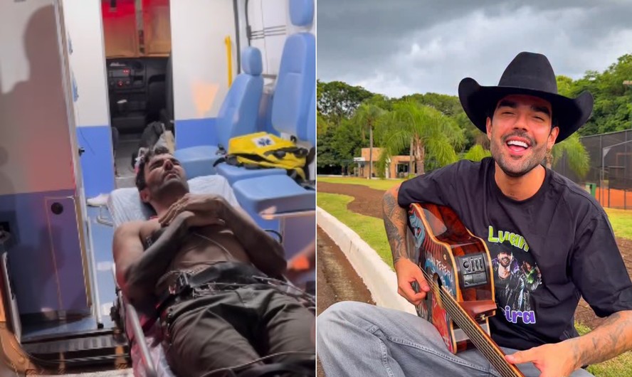 Luan Pereira é socorrido após show no litoral paulista com quadro de arritmia e pressão alta