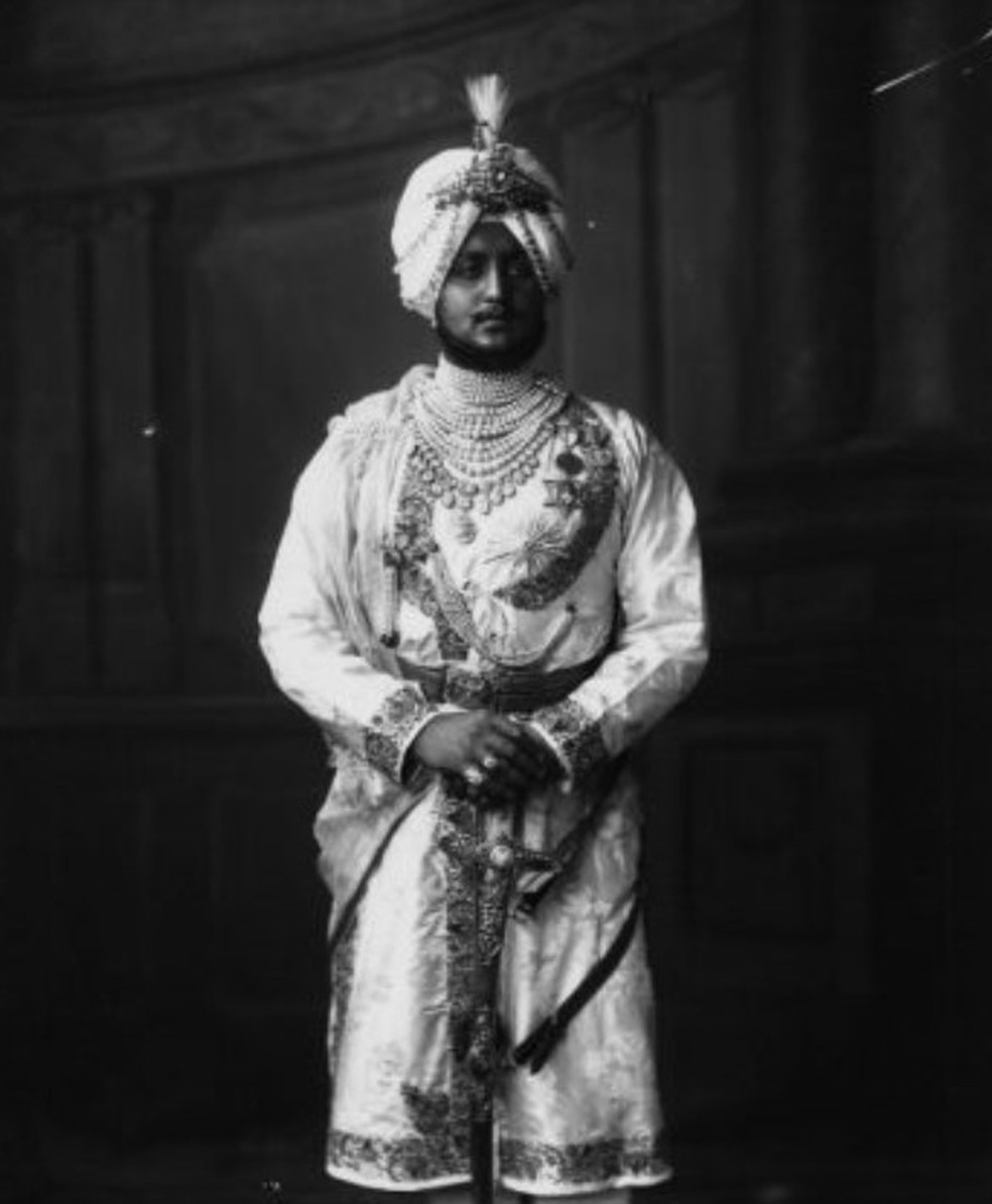 Bhupinder Singh, marajá de Patiala: vida de extravagâncias sexuais e materiais — Foto: Reprodução/National Portrait Gallery London