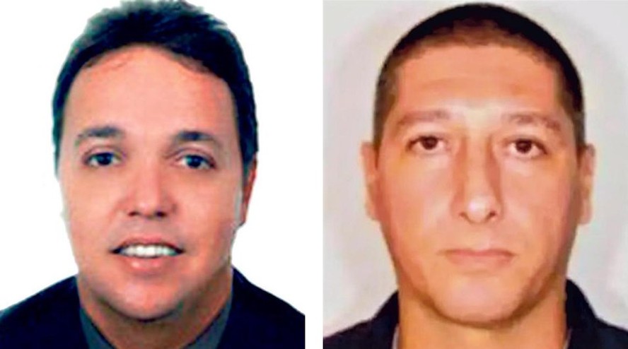 O ex-vereador e ex-bombeiro Cristiano Girão (à esquerda) e o ex-PM Ronnie Lessa, preso pela morte de Marielle