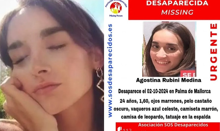 Agostina Rubini Medina teve morte trágica na Espanha