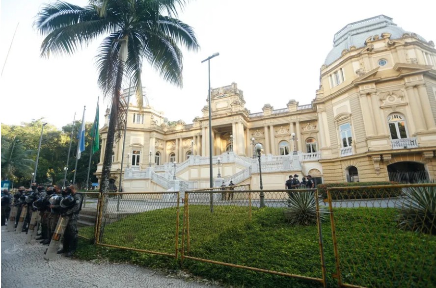O Palácio Guanabara, sede do governo estadual do Rio de Janeiro